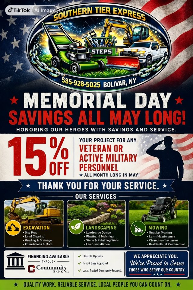 Memorial Day Savings